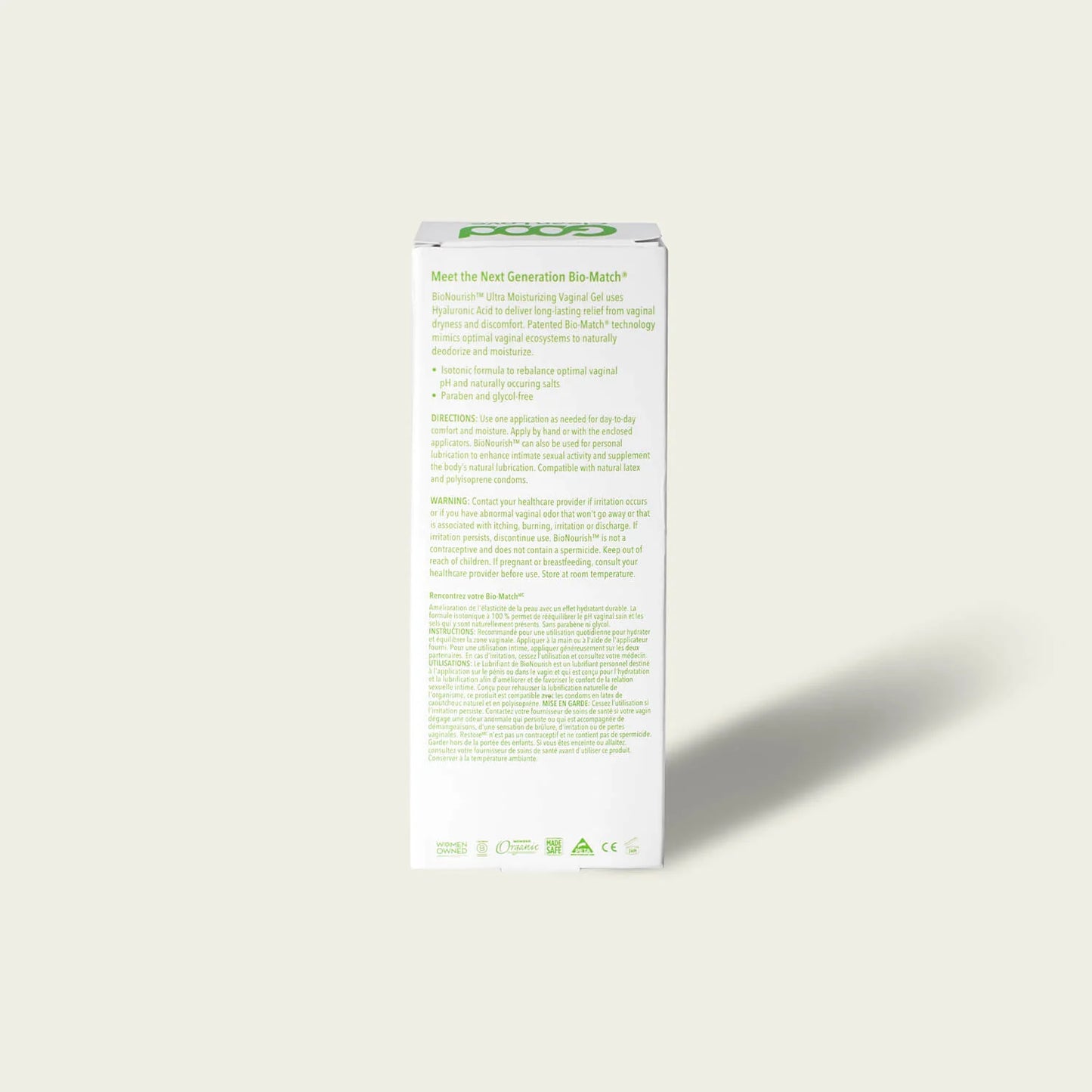 BioNourish Premium Personal Moisturizer with Hyaluronic Acid 2 oz