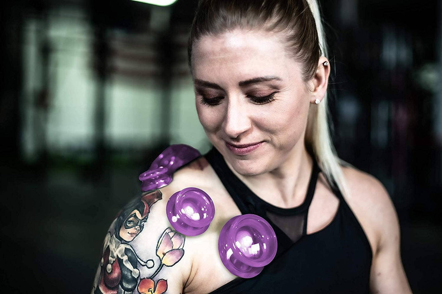 EDGE Body Cupping Therapy Set, Purple - 4 Cups