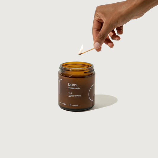 4 oz Burn no. 3 - skin-softening massage candle
