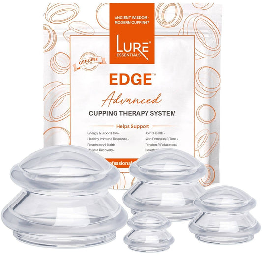 Body Cupping Therapy Set, Clear - 4 Cups (Firm)