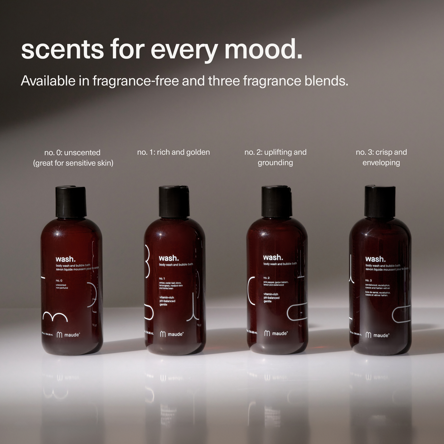 Wash no. 0, body soap, fragrance-free, gifts, 12fl.oz.