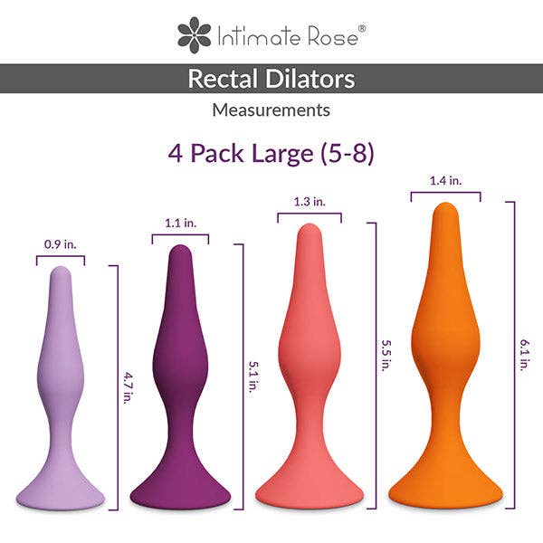 Large Anal Dilator Set - Sizes 5 - 8